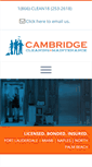 Mobile Screenshot of cambridgecleaningandmaintenance.com